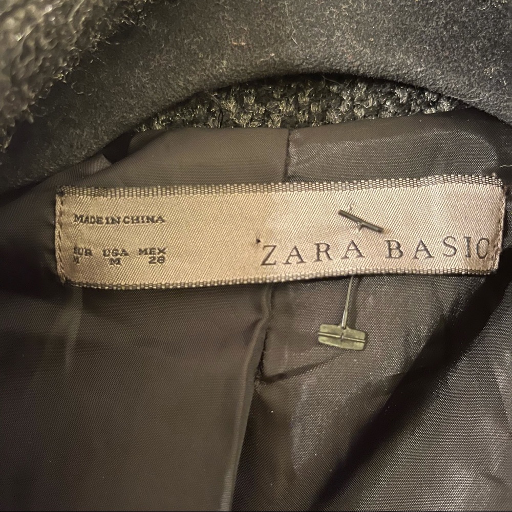Zara Basic Tweed Button Up Blazer/Jacket - image 5